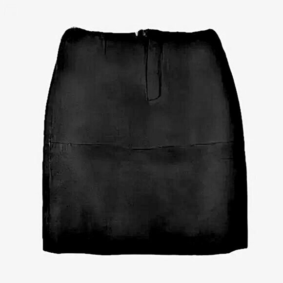 Chadwicks of Boston Black Leather Mini Skirt Womens 4P NWT - Picture 9 of 9